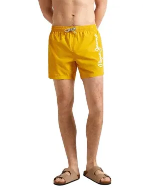 Bañador Pepe Jeans Logo Amarillo Para Hombre