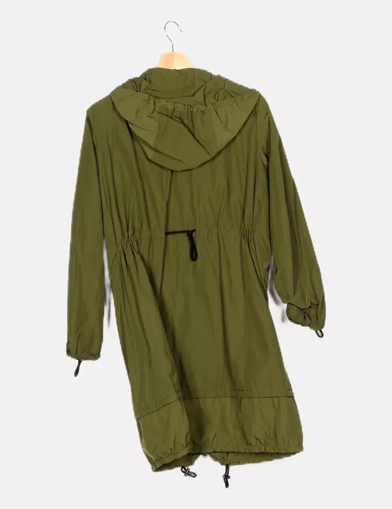 Bimba&Lola Chaqueta verde impermeable