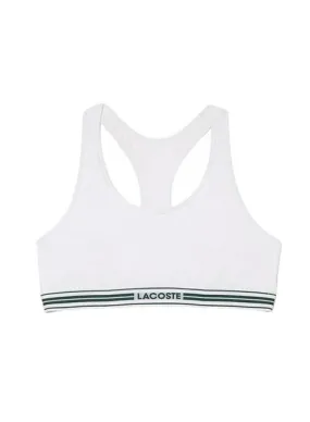 Bralette Lacoste Heritage Blanco Para Mujer