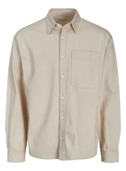 Camisa Jack and Jones Creek Beige para Hombre