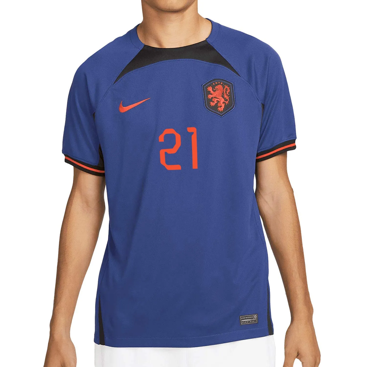 Camiseta Nike 2a Holanda F. de Jong 22 23 Dri-Fit Stadium