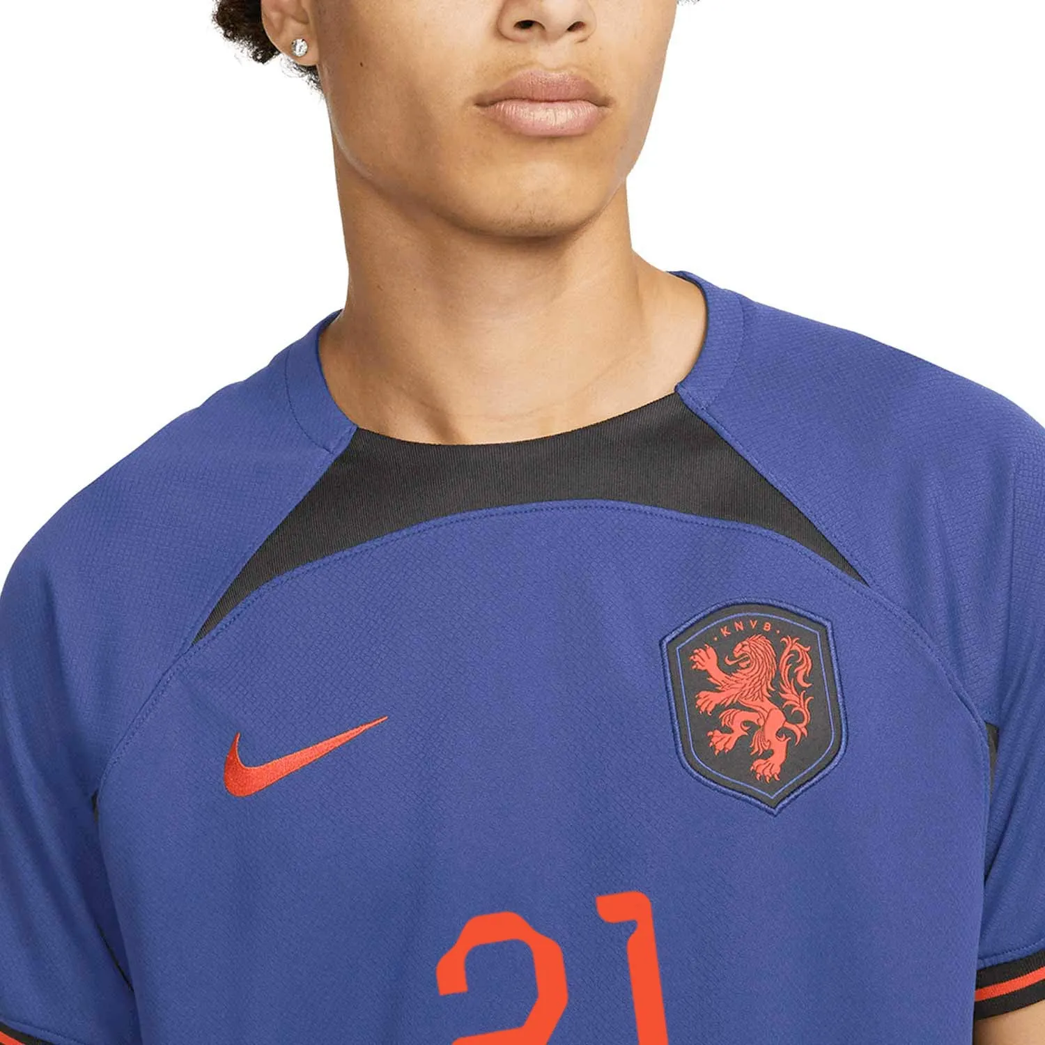 Camiseta Nike 2a Holanda F. de Jong 22 23 Dri-Fit Stadium