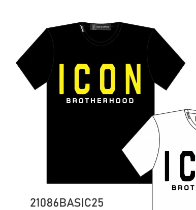 Camiseta OVDS ICON - 21086BASIC25 NEGRO/AMARILLO