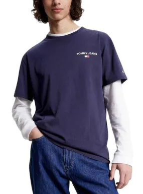 Camiseta Tommy Jeans Linear Back Marino Hombre