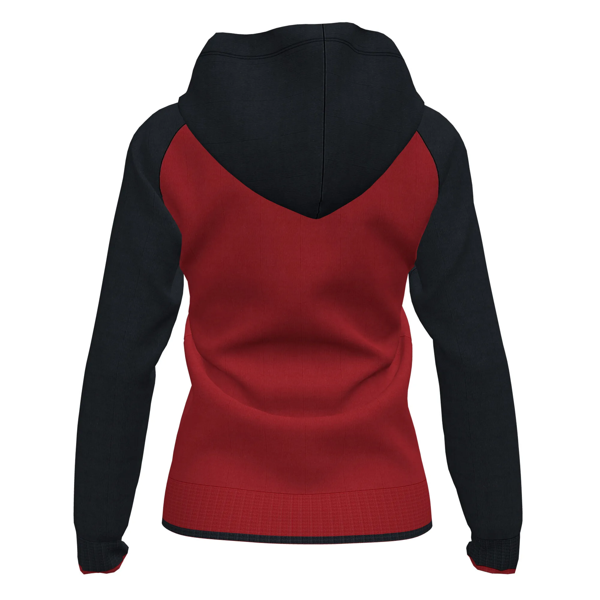 Chaqueta con capucha mujer Supernova II rojo negro