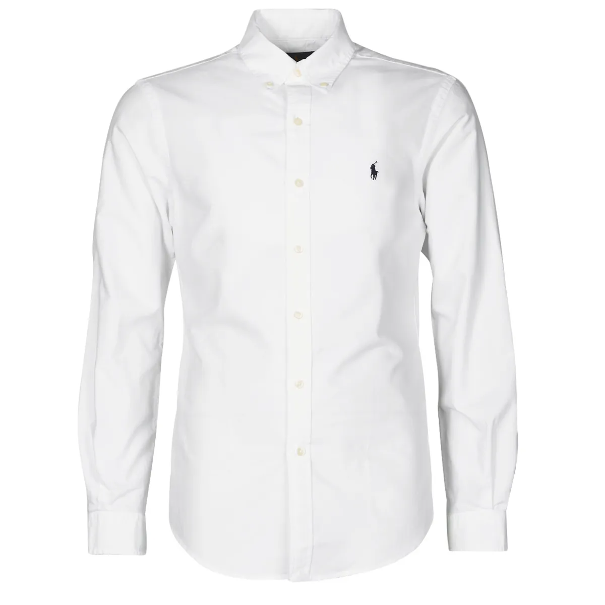 CHEMISE CINTREE SLIM FIT EN OXFORD LEGER TYPE CHINO COL BOUTONNE