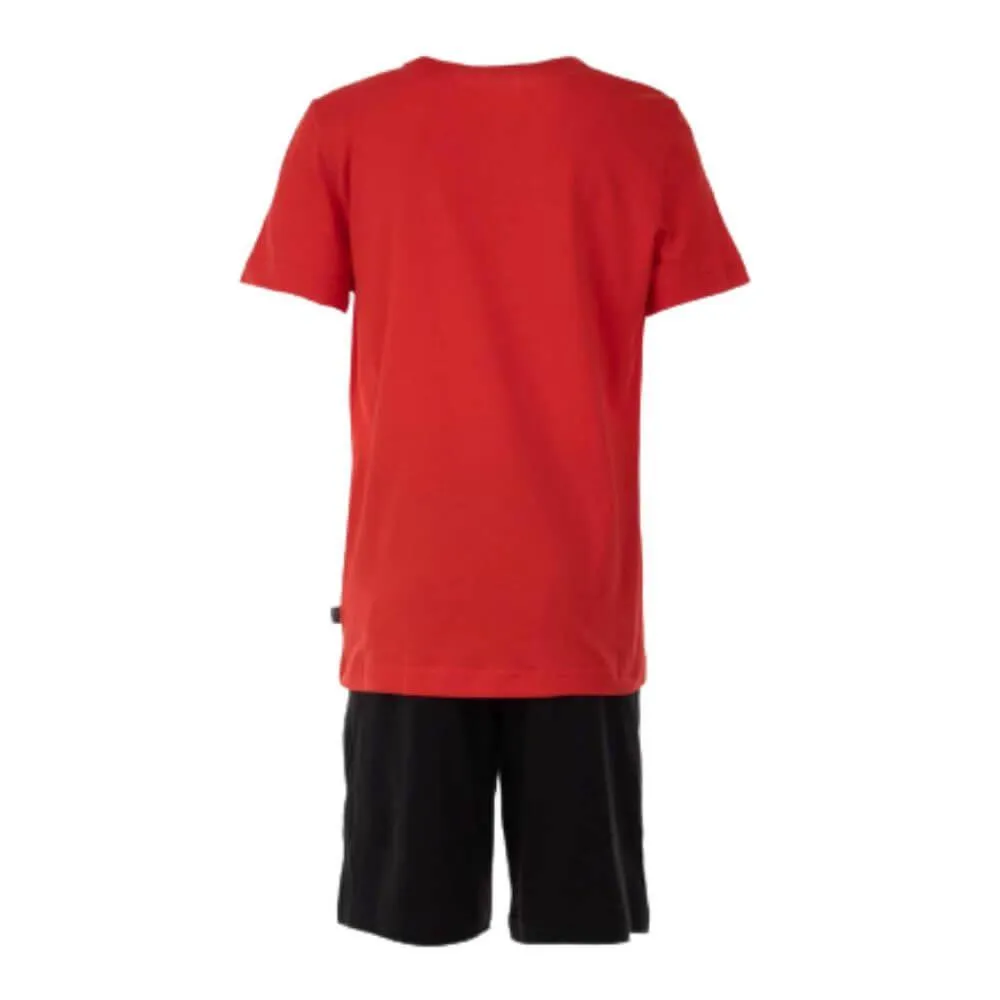 Conjunto deportivo Niño Puma Short Jersey. 847310 Red/black.