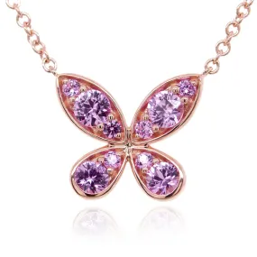 Gargantilla La novia del sol® BUTTERFLY - Oro 18k rosa - chico