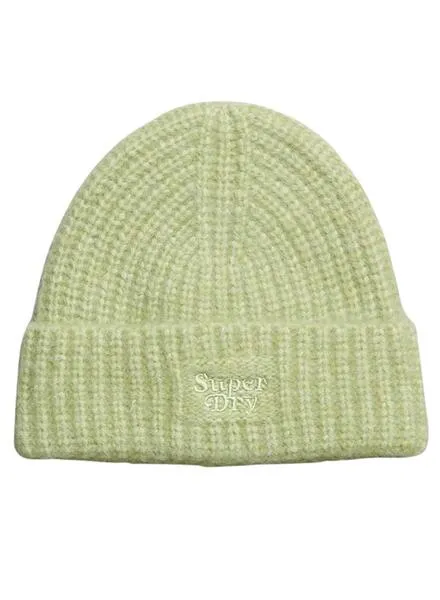 Gorro Superdry Rib Knit Verde Para Mujer