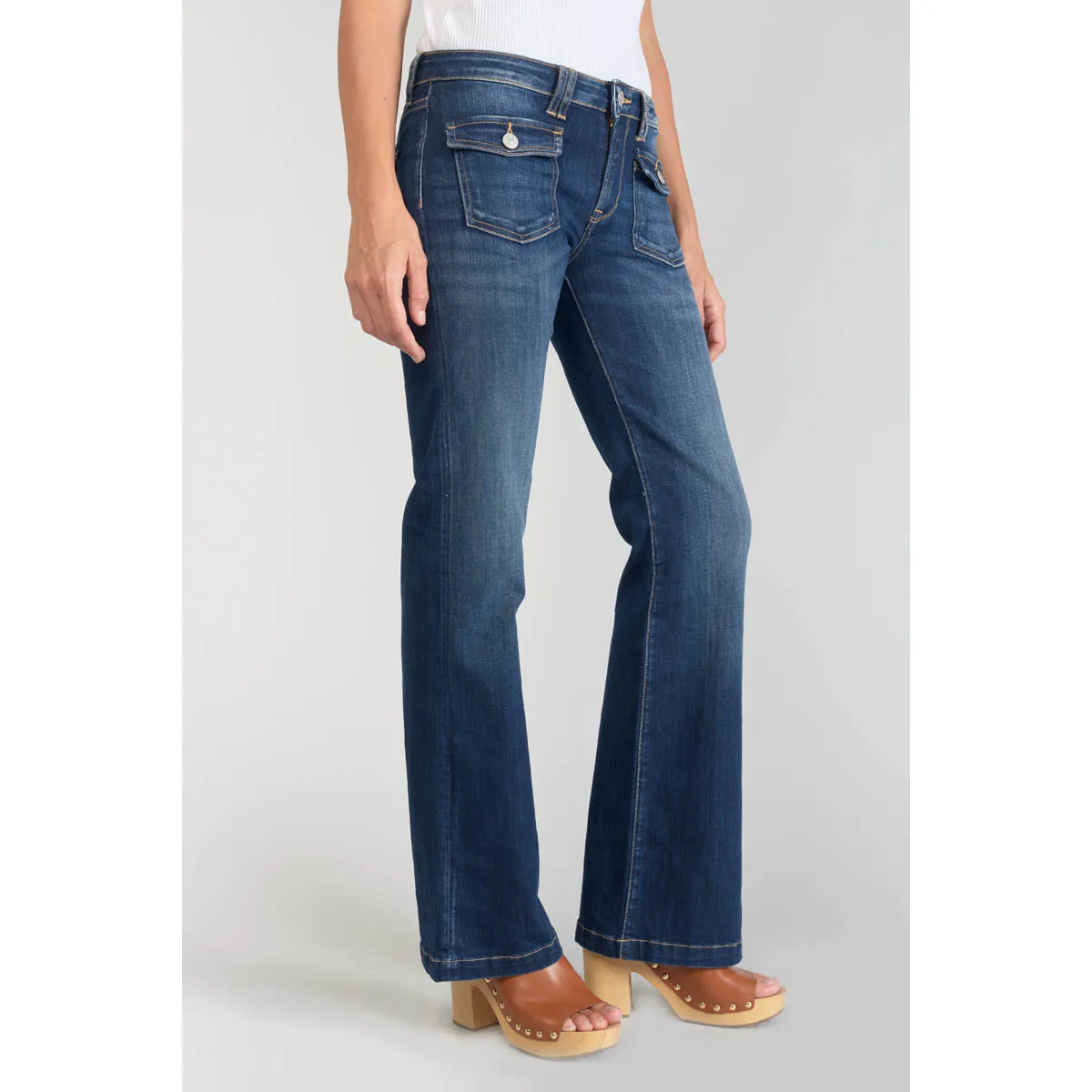 Jeans flare flare, largo 34