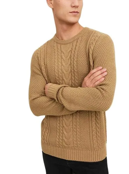 Jersey Jack and Jones Craig Knit Tostado Hombre