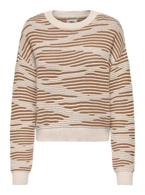 Jersey Only Emma Life Structure Beige para Mujer