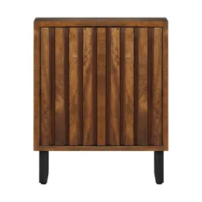 Mesita de noche madera maciza de mango 40x30x50 cm