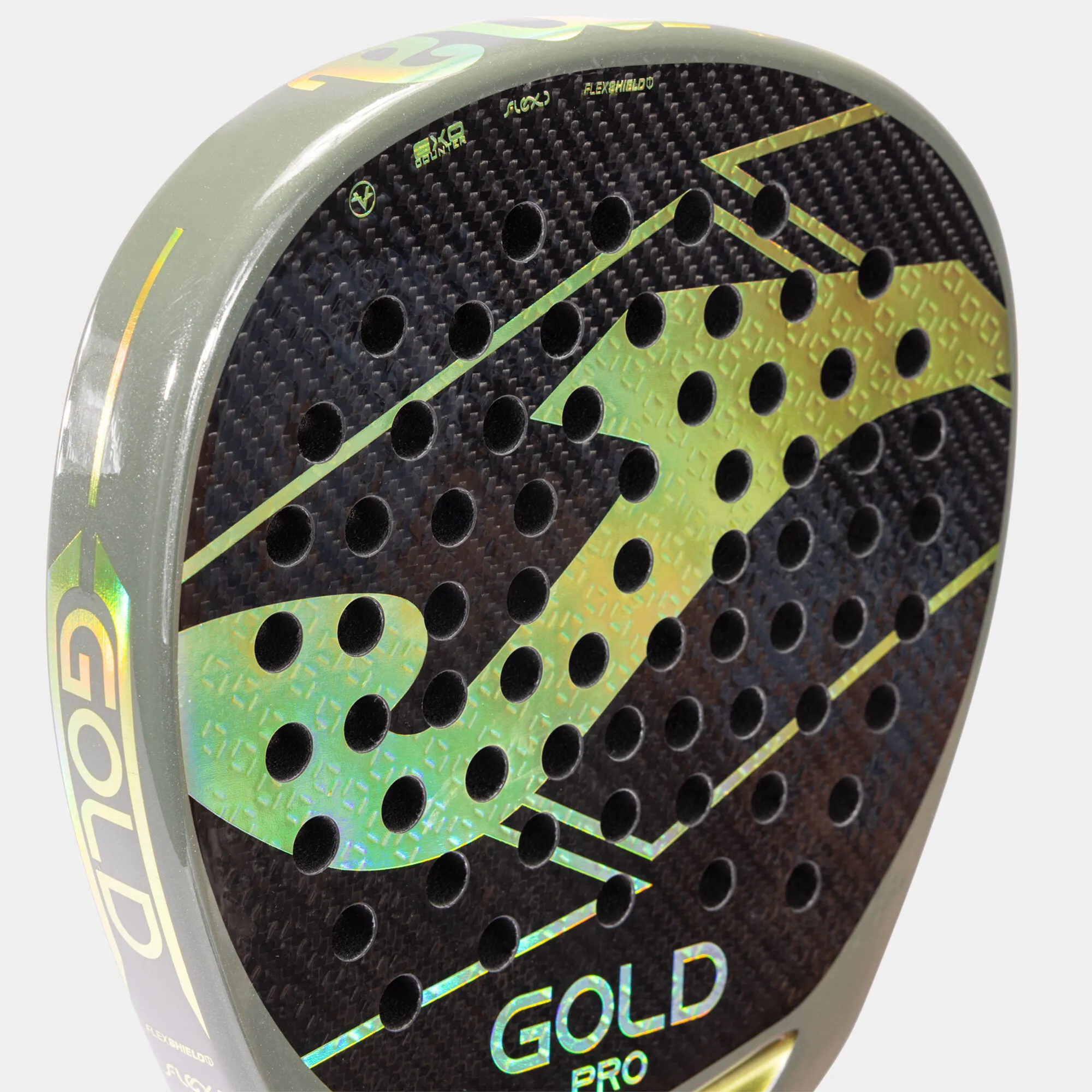 Pala de pádel Gold Pro verde amarillo