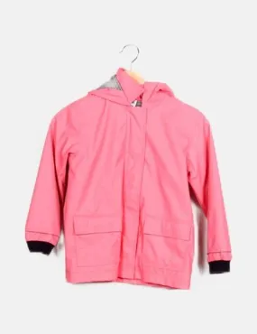 Petit Bateau Impermeable rosa básico