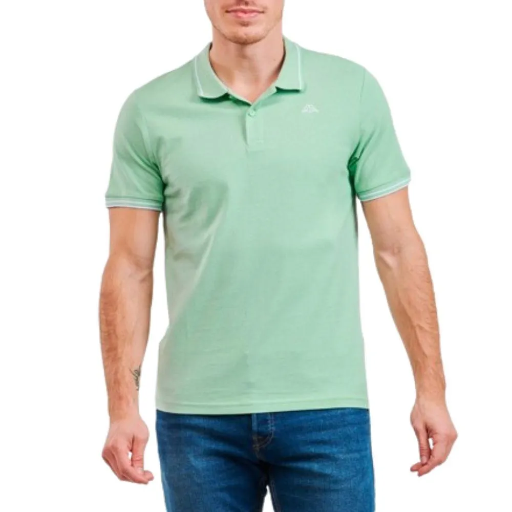 POLO KAPPA LOGO KORPO EZIO SLIM. Green Lichen 351683W