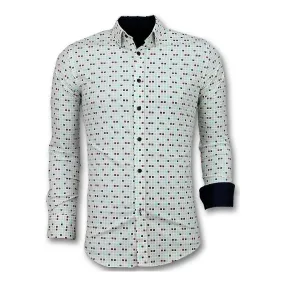 S Slim Fit Para Hombre Tetris Motif