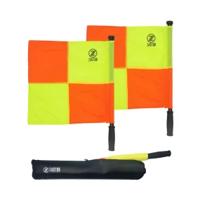 Set banderines árbitro fútbol Zastor PRO-XC con funda