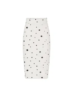 Stars All Over Slim Fit Tube Skirt