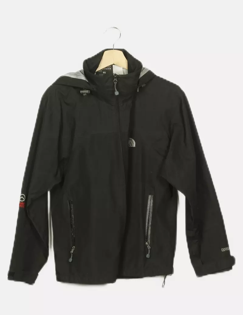 The North Face Chaqueta impermeable negra