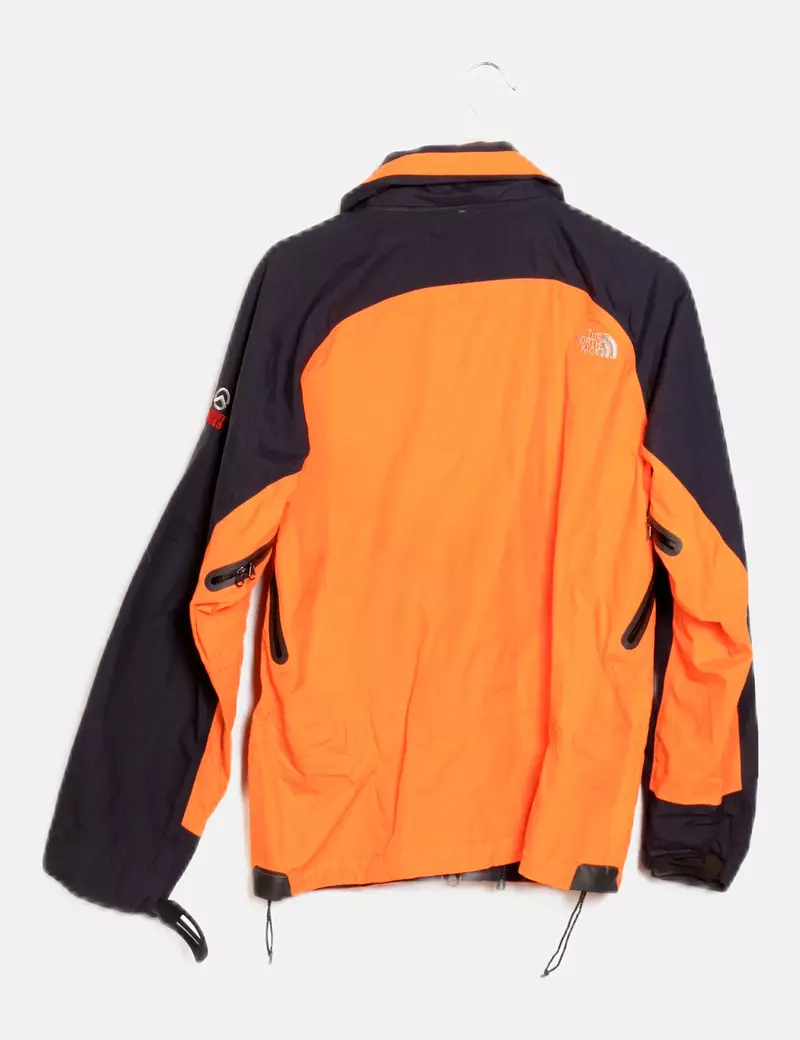 The North Face Impermeable bicolor detalle logo