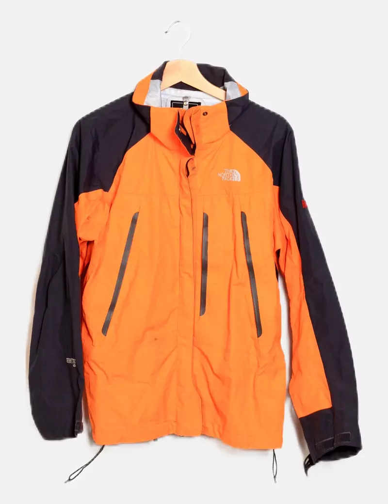 The North Face Impermeable bicolor detalle logo