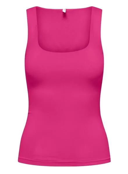 Top Only Lea Basic Rosa para Mujer