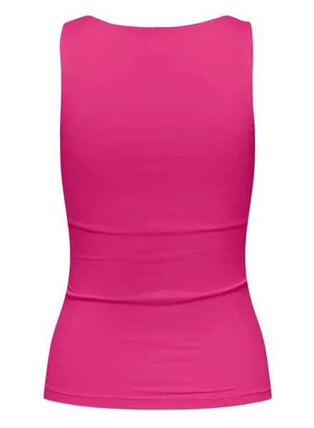 Top Only Lea Basic Rosa para Mujer